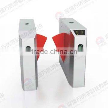 Half height prestige security bidirectional flap barrier gate full automatic turnstile rfid door entry system