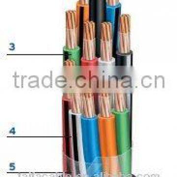 0.45/0.75KV control cable/copper core pvc insulated and sheathed/control cable