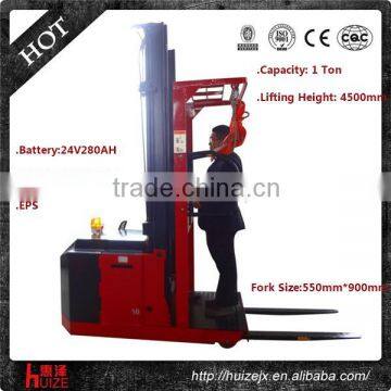 Capacity 1000kg Height 4500mm Electric Order Picker Truck