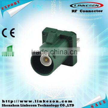 Green straight Fakra Male RF connector for Car