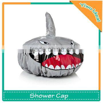 Popular Cartoon Plastic Shark Shower Cap