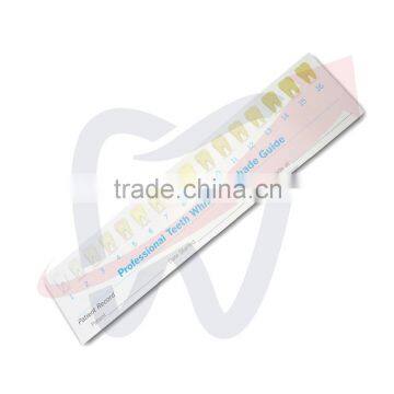 Paper Teeth Whitening Shade Guide