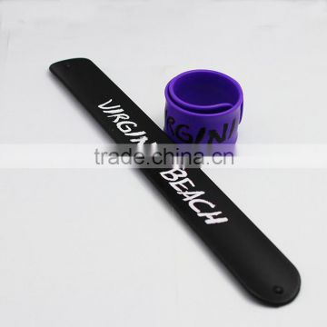 Wholesale High Quality Cheap Custom Silicone Slap Bracelet