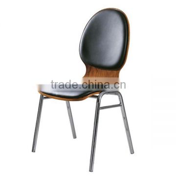 2015 Black PU Italian Design Chair, Plywood Leather UHP Chair, Plywood Dining Chair