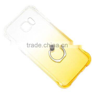 soft clear transparent TPU back cover bumper case with ring holder for Huawei honor ascend lite mate8 P 9 gr3 y 6 5 max plus 7 6