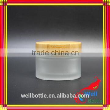 Glass Jar Wooden Lid With Round Glass Jars and Lids Wellbottle Wholesale