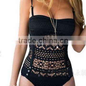 BSC098 Beautiful Sex Girl One Piece Pure Triangle Bikini Swimwear photo-5