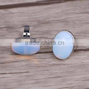 Wholesale Opal Ring, Bezel Setting Gemstone Ring photo-2