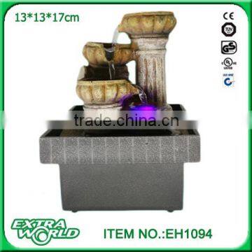 modern style table decor water foutnain with jar