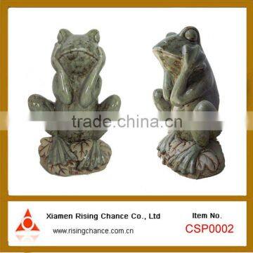 Made in China Funny Porceain Frog Figurine