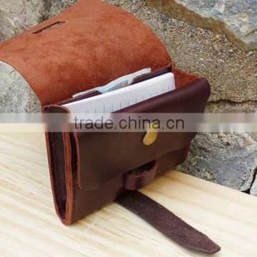 Boshiho Vintage Brown Leather Mini Coin Purse