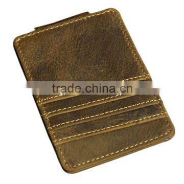 Boshiho Crazy Horse Leather Wallet to Clips photo-4