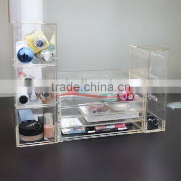 clear acrylic organizer with drawers