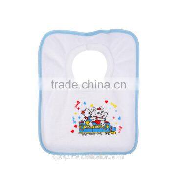 Jinhua Factory Funny Adult Large Pretty Plain White Terry Cotton Knitted Baby Bib