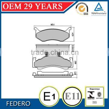 Ceramic D269 OE 4318728 rear brake pads for Dodge