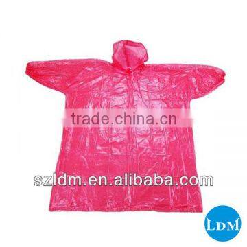 Cheap Plastic Rain Poncho With Sleeves