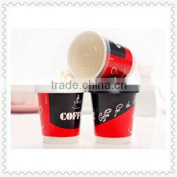 High quality single wall disposable paper cup lid,custom printed paper cup with lid coffee wholesale