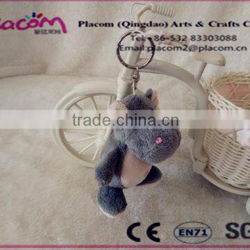 New Design Lovely Fashion High Quality Factory Price Promotional Gifts and Holiday Gift Plush Keychains Hippo photo-2