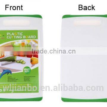 Dutis 3-Piece Plastic Cutting Board Set With Non-Slip Feet and Deep Drip Juice Groove