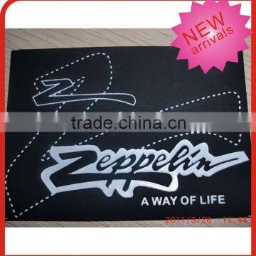 jeans leather label