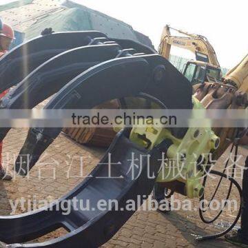 hydraulic grapple for heavy duty excavator/excavator rotating gripper