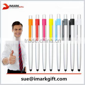 cheap silver barrel stylus ball pen active stylus touch ball pen