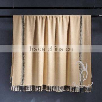 Woolen Twill Woven 100% Cashmere Blanket