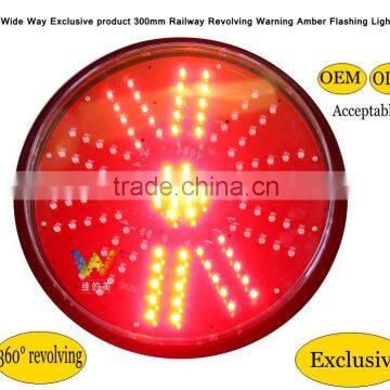 Shenzhen Factory Exclusive Product 300mm Revolving Railway Traffic Red Flashing Warning Light