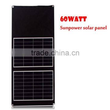 23.5% Efficiency Sunpower Solar Cell 60W Sunpower Portable Solar Charger photo-2