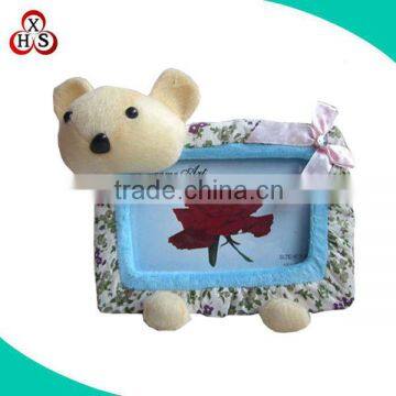 factory price cute plush animal head photo frame hidden camera