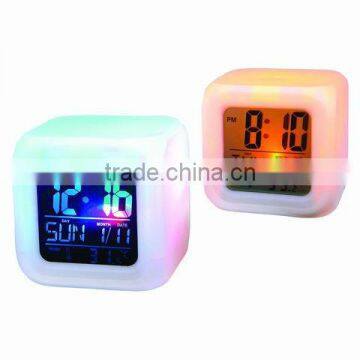 color changing pretty Icd digital alarm clock