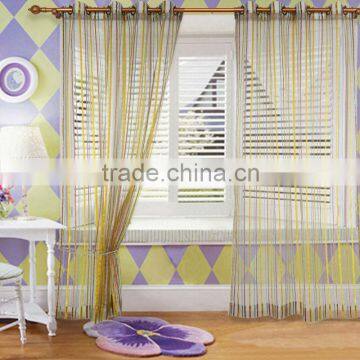 Latest curtain designs 2015 Stripe Sheer Curtain Valance Designs For Living Room