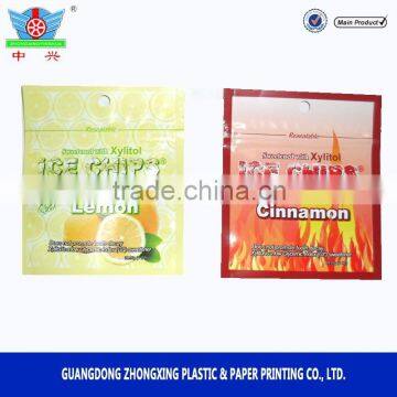 Aluminum Foil Chewing Gum Packaging Bag With Zipper photo-4
