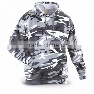 Polyester / Cotton Custom made Pullover Army Pattern Camouflage Hoodies