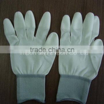 13G Polyester Liner, Smooth Finished Grey PU Coated Glove photo-4