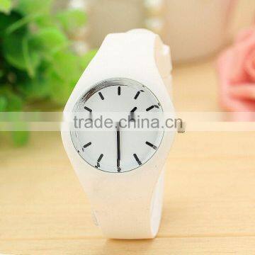 high quality silicone jelly watch sports silicon watch with factory price