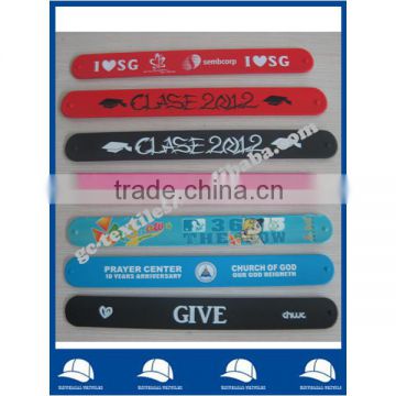 Hot selling eco-friendly silicone material Cut kids slap band