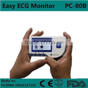 Handheld Portable Color Screen ECG EKG Easy ECG monitor