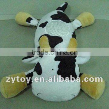 Soft Plush Stuffed Cow Speaker Pillows