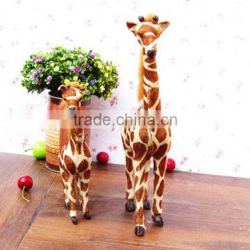handmade unstuffed animal vivid plush giraffe toys