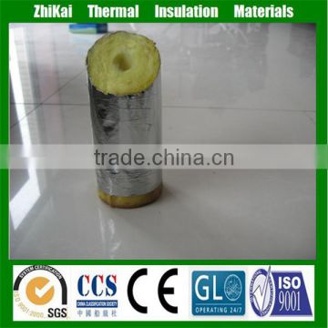 China Thermal insulation fiber glass wool pipe with Aluminum foil