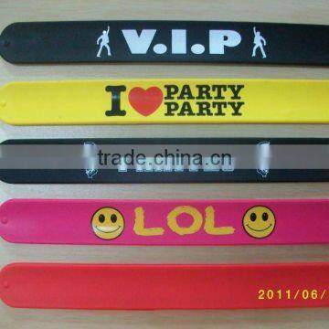 hot sell silicone 1" slap bracelet for promotional