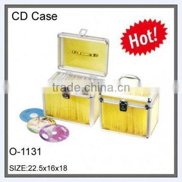 Aluminum frame acrylic panel cd case