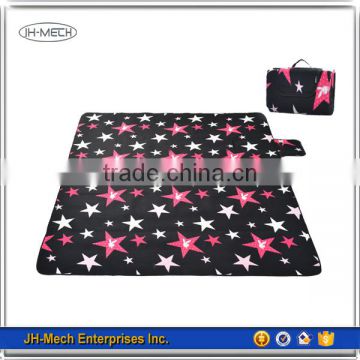 Superior quality foldable weighted microfiber beach blanket