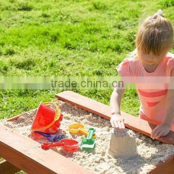 Outdoor Wood Kids Sandpit Picnic Table photo-4