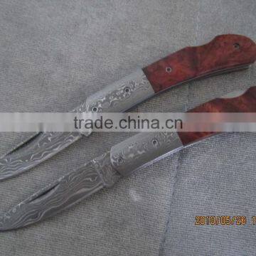 Custom Damascus Portable Tactical Pocket Knife