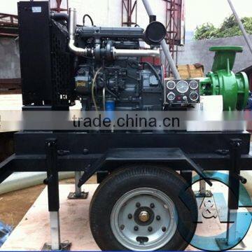 Movable End Suction Centrifugal Pump With 22KW Air Cooler Engine