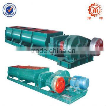 Industrial double shaft mixer for concrete block material