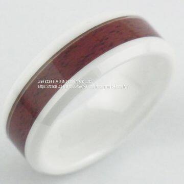 Brown Zirconia Ceramic Jewelry For Women , Fashion Anniversary Ring