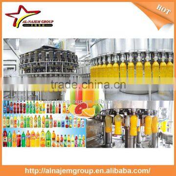 Juice Bottle Washing Filling Capping Machine